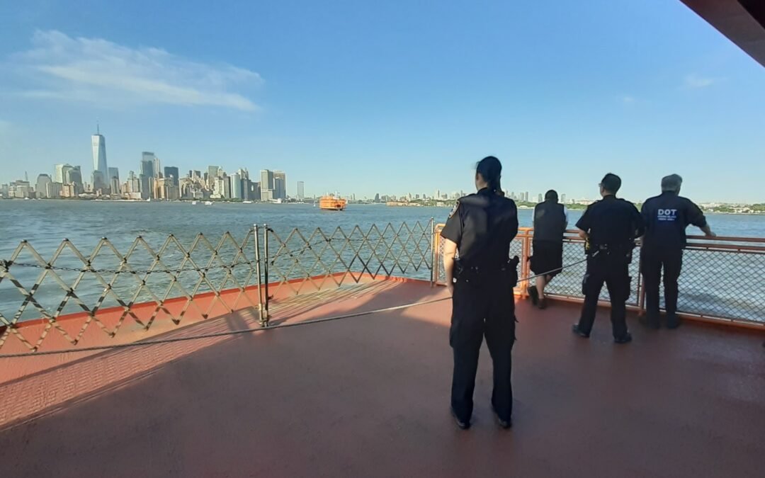 A Sobering Image on the Staten Island Ferry Tonight